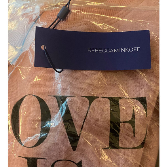 NWT Rebecca Minkoff LITNB Sweatshirt in Pink/Black - Picture 5 of 6